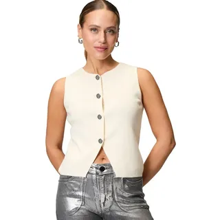 Zero Strickweste mit Knopfleiste Eggnog,38 | 38