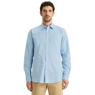 Scotch & Soda Langarmhemd Core (1-tlg) blau L