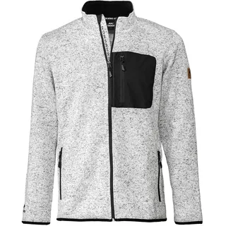Forsberg warme Strickjacke mit Brusttasche XL hellgrau