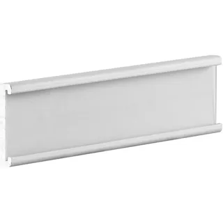 10 Regalschild, 65x20 mm, Aluminium, silber, selbstklebend (3M) 65 x 17 mm