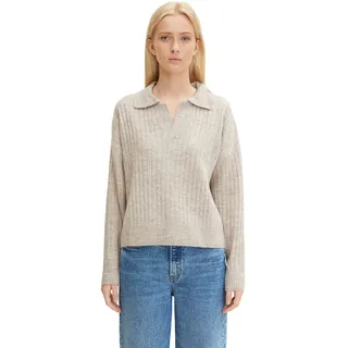 TOM TAILOR Denim Damen 1033057 Pullover mit Kragen (1er Pack) - M