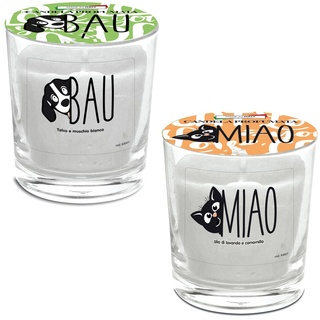 MAQA 1 Stück Duftkerze gegen Gerüche für Hunde und Katzen, Glaskerzen in einem 7,5-cm-Glas, geruchsfressende Mini-Duftkerzen Gatto