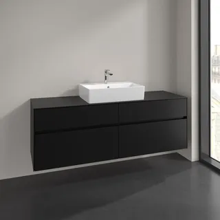Villeroy & Boch Waschtischunterschrank 4 Auszüge 160 x 54,8 x 50 cm Schwarz