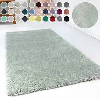 Esprit Relaxx ESP-4150 Hochflorteppich Ø 200 cm Grün/Silber