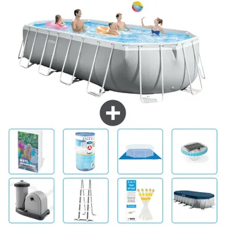 Prism Frame Pool Oval - 610x305x122 Cm - 9-teilig  S622