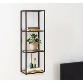 Actona Wandregal SEAFORD 37 x 108 x 24 cm Schwarz