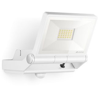Steinel LED Strahler XLED PRO ONE S Weiß, 240° Bewegungsmelder, 2236 lm Flutlicht, Fluter mit Nachtlicht