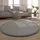Paco Home Teppich Tatami 475 rund Höhe 24 mm Kurzflor Uni Farben mit Memory Foam waschbar grau Ø 160 cm x 24 mm