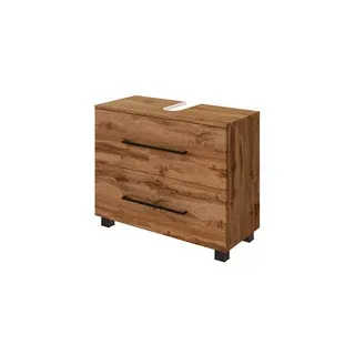 Held Waschbeckenunterschrank Luzern 1 Schublade 70 x 54 x 35 cm Braun