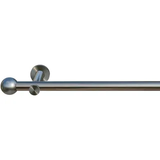 INDEKO Vorhangstange Colombes 1-läufig Ø 16 mm 110 cm Silber