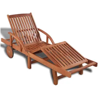 vidaXL Sonnenliege 200 x 68 x 83 cm natur
