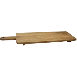 Xxl Mango Servier Brett Natur M. Griff - Ca. 100 X 30 Cm - Holz Wurst Tablett Käste Platte