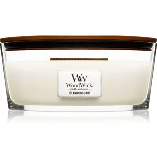 Woodwick Island Coconut Duftkerze mit holzdocht (hearthwick) 453 g
