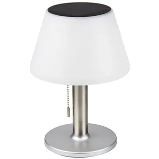 ITO Electronics Solar Tischlampe Edelstahl, Kunststoff 3 Stufen 4-8 Stunden Leuchtdauer warmweiß silber