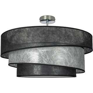 Lindby Deckenlampe 'Ayvira' (Modern) in Schwarz aus Metall u.a. für Wohnzimmer & Esszimmer (3 flammig, E27) - Textil Deckenleuchte, Lampe, Wohnzimmerlampe