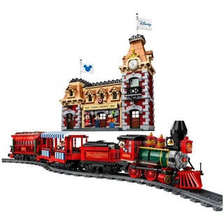 LEGO® Spielbausteine LEGO 71044 ICONS Disney Zug mit Bahnhof, (Set, 2925 St) bunt