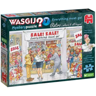 JUMBO Spiele Wasgij Mystery Retro 7 alles muss raus! 1000 Teile