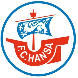 Wall-Art Wandtattoo Fußball Hansa Rostock Logo (1 St), selbstklebend, entfernbar bunt 80 cm x 80 cm x 0,1 cm