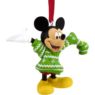 Hallmark Micky Maus und übergroßer Pullover Ornament Disney Baumschmuck Disney Hängende Ornament Hängende Ornamente Geschenke für Weihnachten