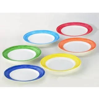 Arcoroc Teller flach, Ø 25,4 cm, 6 Stk. pro Farbe, hellblau
