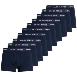 JACK & JONES Jacsolid Trunks unifarben Dunkelblau M 10er Pack