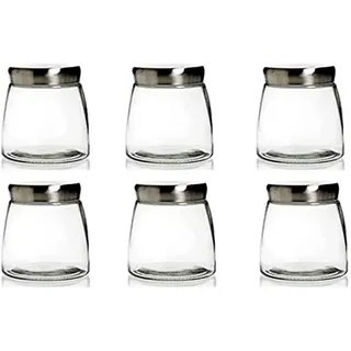 James Premium 6er Set Bonbonglas mit Deckel Groß - Candy Bar Gläser - Luftdicht - Für Kekse, Süßigkeiten