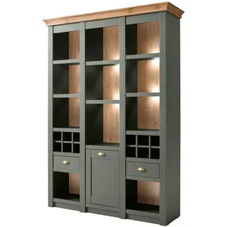 furn.design Regal 147 x 45 x 207 cm Grün