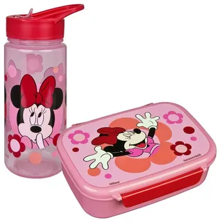 Scooli 2tlg. Set: Brotzeitdose und Trinkflasche "Minnie Mouse" in Rosa