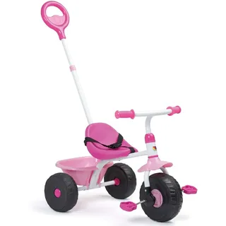 MOLTO Urban Trike Kinderdreirad, 3-in-1, Rosa, sicher, vielseitig und verstellbar, mit Radverriegelungskupplung, verstellbarem Griff und Sicherheitsgurt, leicht und robust