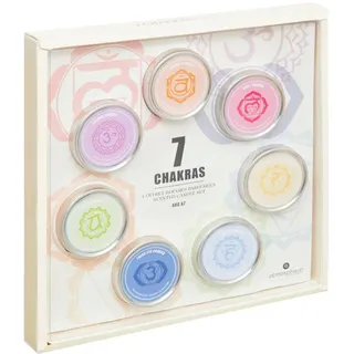 Atmosphera - Geschenkset mit 7 Kerzen Chakra - Mehrfarbig