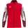 Trainingsjacke rot/weiß/dunkelrot XL