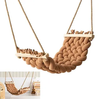 Hängematte Hängeschaukel 125x61 Deckenschaukel Hammock Kinderzimmer Kinder Beige