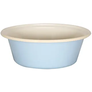 Krüger Emaille Schüssel Sylt Ø 28 cm (3,0 L) | Pastellblau | Küchenschüssel | Für große Salate, Teige & Servieren | PFAS-frei | Schnitt- & kratzfeste Emaille | Spülmaschinengeeignet | Geschmacksneutral