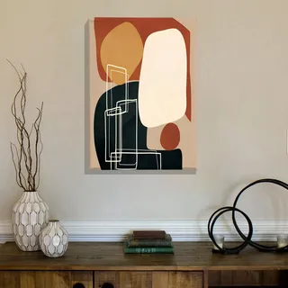 Neleti Bild, Rahmenmaterial Stoff, Veredeltes Holz, Rahmen Aus Veredeltem Holz, 50x70h Cm, Mehrfarbig
