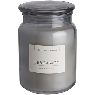 BUTLERS Duftkerze im Glas mit Deckel -Bergamot Scented Candle- 60 Std. Brenndauer | Aromakerzen & Aromatherapie-Duft für den Winter