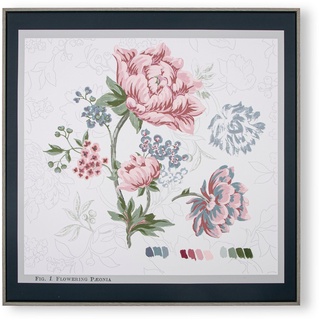 LAURA ASHLEY Bild mit Rahmen »Floral«, (1 St), Bilder 60x60cm bunt