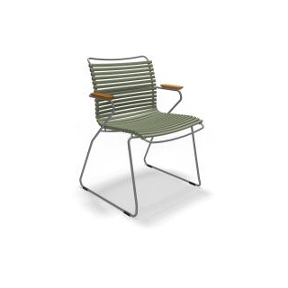 Houe CLICK Dining chair mit Bambusarmlehnen Olive green
