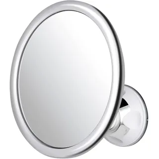 Mirrorvana Runder beschlagloser Duschspiegel zum Rasieren, bruchsicherer Spiegel mit 360° drehbarem Saugnapf für Damen und Herren, 17 cm (klassisches Chrom), MVCF67CH1X
