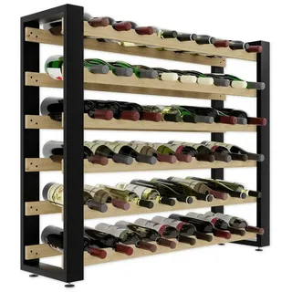 LENMAR Weinregal 84,5 x 104 x 27 cm Schwarz