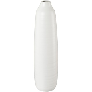 Keramik Vase Presence  12 50X12 50X49 Cm (Farbe: Weiß)