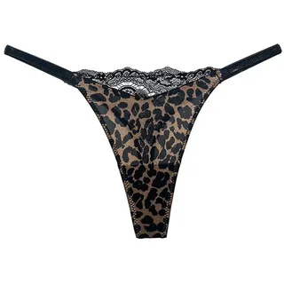 IPUDIS Damen Glänzender Strass-Tanga Sexy Spitzen-Diamanten-String Höschen Unterwäsche Sport-Fitness-Slip T-Back-Höschen - L
