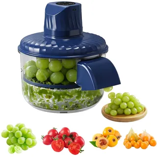 Elektrische Traubenschälmaschine, Knoblauchschäler, USB Wiederaufladbar Automatischer Universalschäler für Obst & Gemüse, Multifunktionales Schälmaschine Elektro Peeler für Trauben, Kirschen, Tomaten