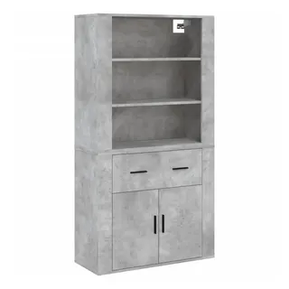 vidaXL Highboard Betongrau Holzwerkstoff