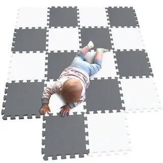 MQIAOHAM® 18 Stücke Baby puzzelmatten für Babys spielmatte Kinder puzzlematte Teppich G301018-101112