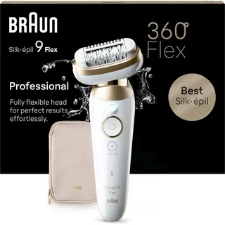 Braun Silk-épil 9 Flex 9-011 3D Wet & Dry weiß/gold