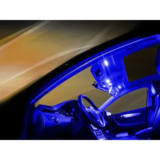 maxtron Licht Innenraumbeleuchtung Blau Beleuchtung Innenlicht SET für Auto Golf 5 GTI Innenraumset