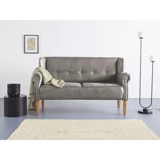 Home affaire Küchensofa Moro Couch mit Federkern, bequem, Breite, in verschiedenen Stoffe und Farben grau