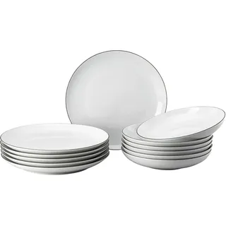 Arzberg Cucina Colori Black Dinner-Set 12-tlg. schwarz