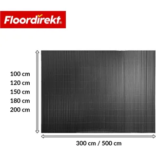 Floordirekt PVC Sichtschutzzaun 150 x 300 cm Grau 