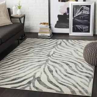 livabliss Luanda Teppichläufer 120 x 170 cm Grau/Schwarz/Beige